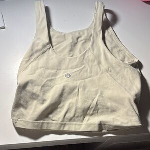 lululemon athletica Light Cream Scoop-Front Athletic Tank